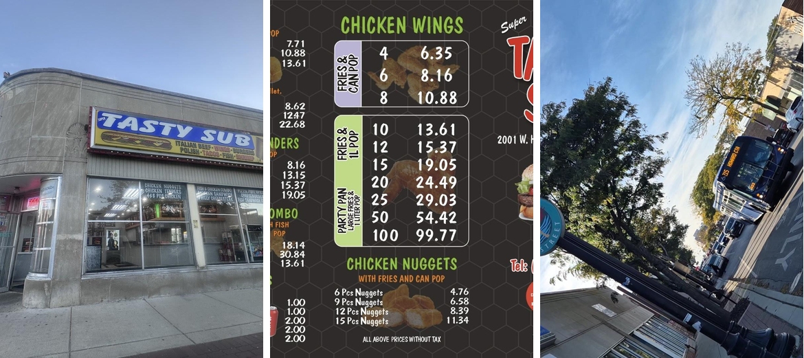 Tasty Sub Menu