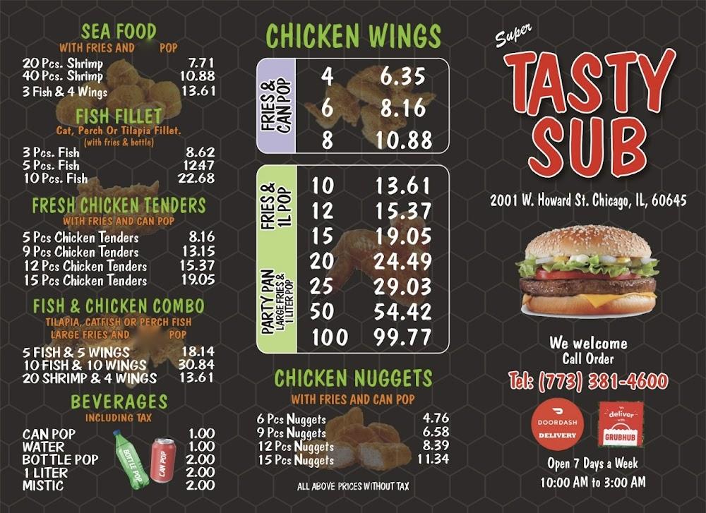 Tasty Sub Menu image 1