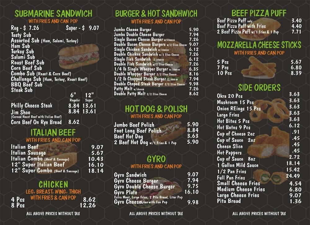 Tasty Sub Menu image 2